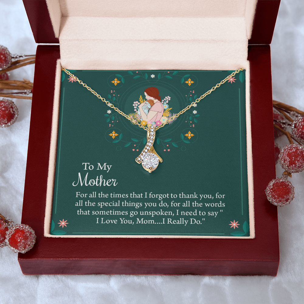 To My Mother Necklace, Thoughtful Present from Son, Mom Necklace From daughter, Mothers Day Gift for Mom
