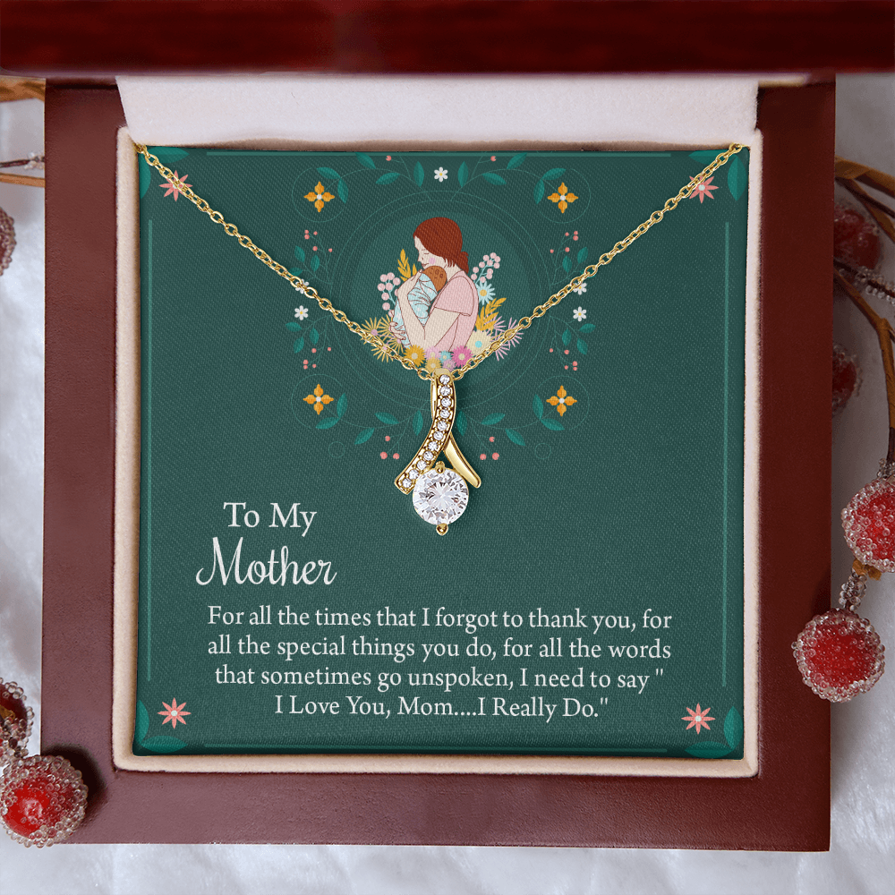 To My Mother Necklace, Thoughtful Present from Son, Mom Necklace From daughter, Mothers Day Gift for Mom