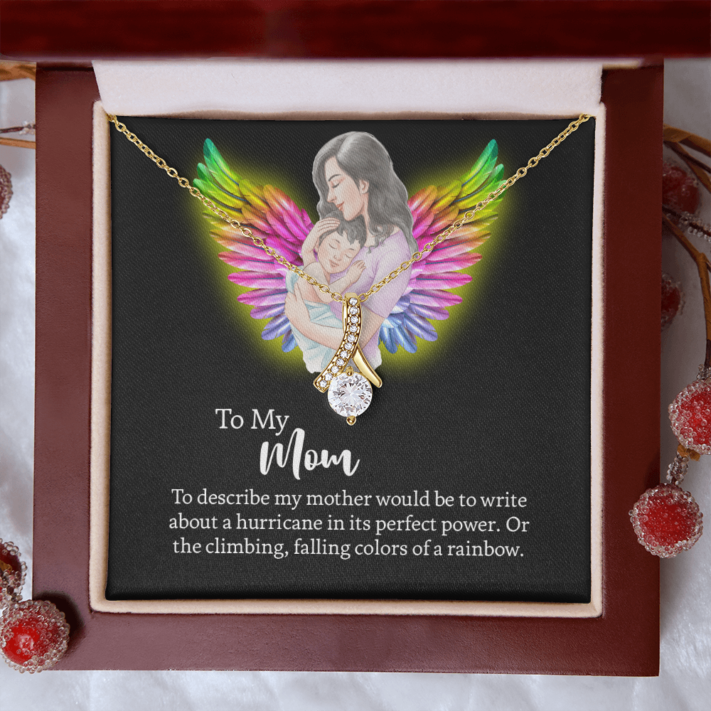 To My Mom Alluring Beauty Necklace, Jewelry for Mom, Gift for Mom, Mothers Day Necklace To Mom