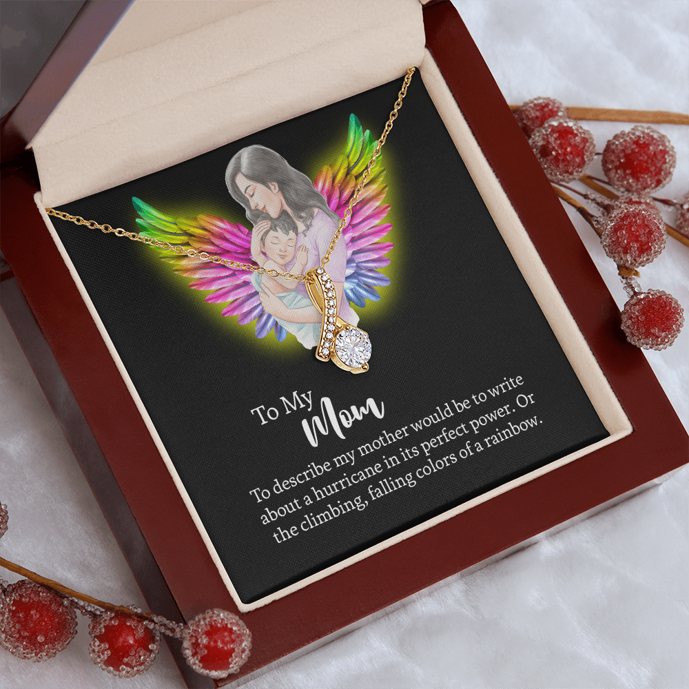 To My Mom Alluring Beauty Necklace, Jewelry for Mom, Gift for Mom, Mothers Day Necklace To Mom