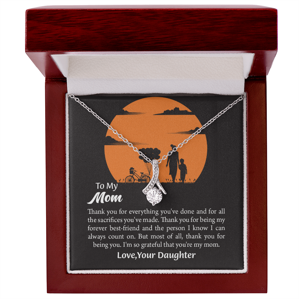 Gift For Mom, Mom from Daughter Alluring Beauty Necklace Gift,  Mothers Day Gift,  Birthday Gift