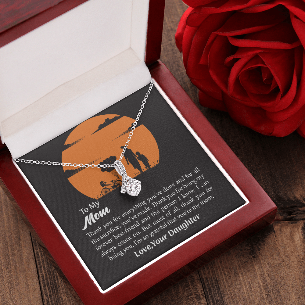 Gift For Mom, Mom from Daughter Alluring Beauty Necklace Gift,  Mothers Day Gift,  Birthday Gift