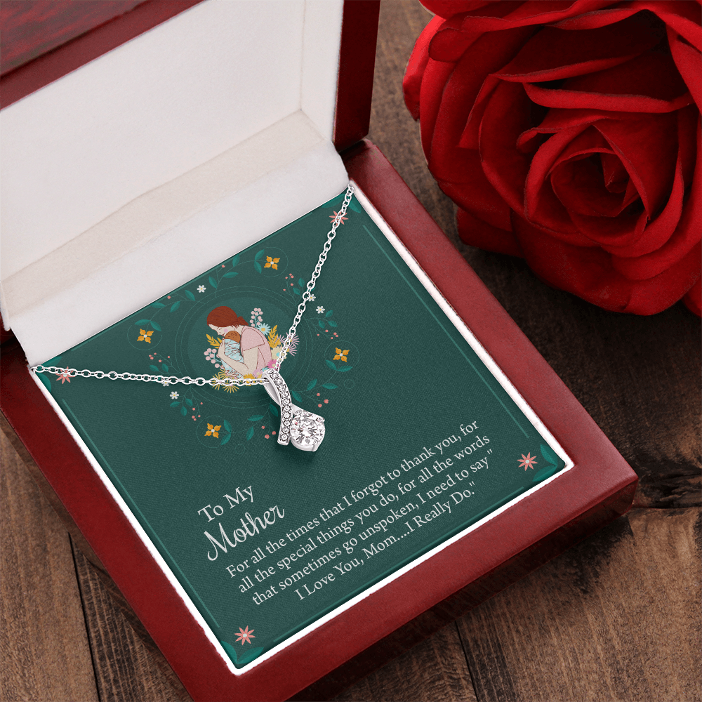 To My Mother Necklace, Thoughtful Present from Son, Mom Necklace From daughter, Mothers Day Gift for Mom