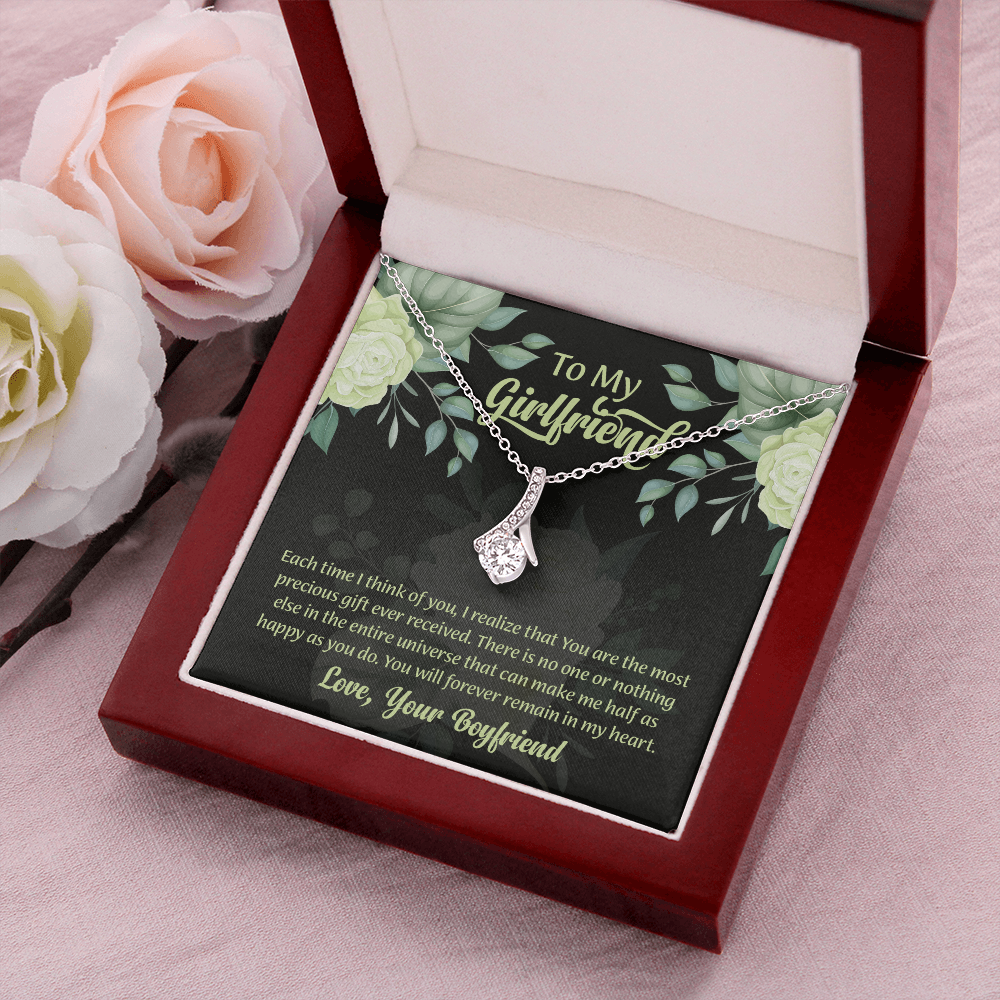 To My Girlfriend Alluring Beauty Necklace, Gift for Girlfriend, Anniversary Gift for Girlfriend, Girlfriend Birthday Gift