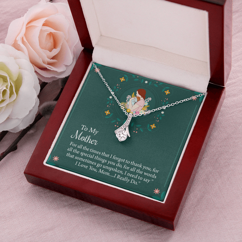 To My Mother Necklace, Thoughtful Present from Son, Mom Necklace From daughter, Mothers Day Gift for Mom