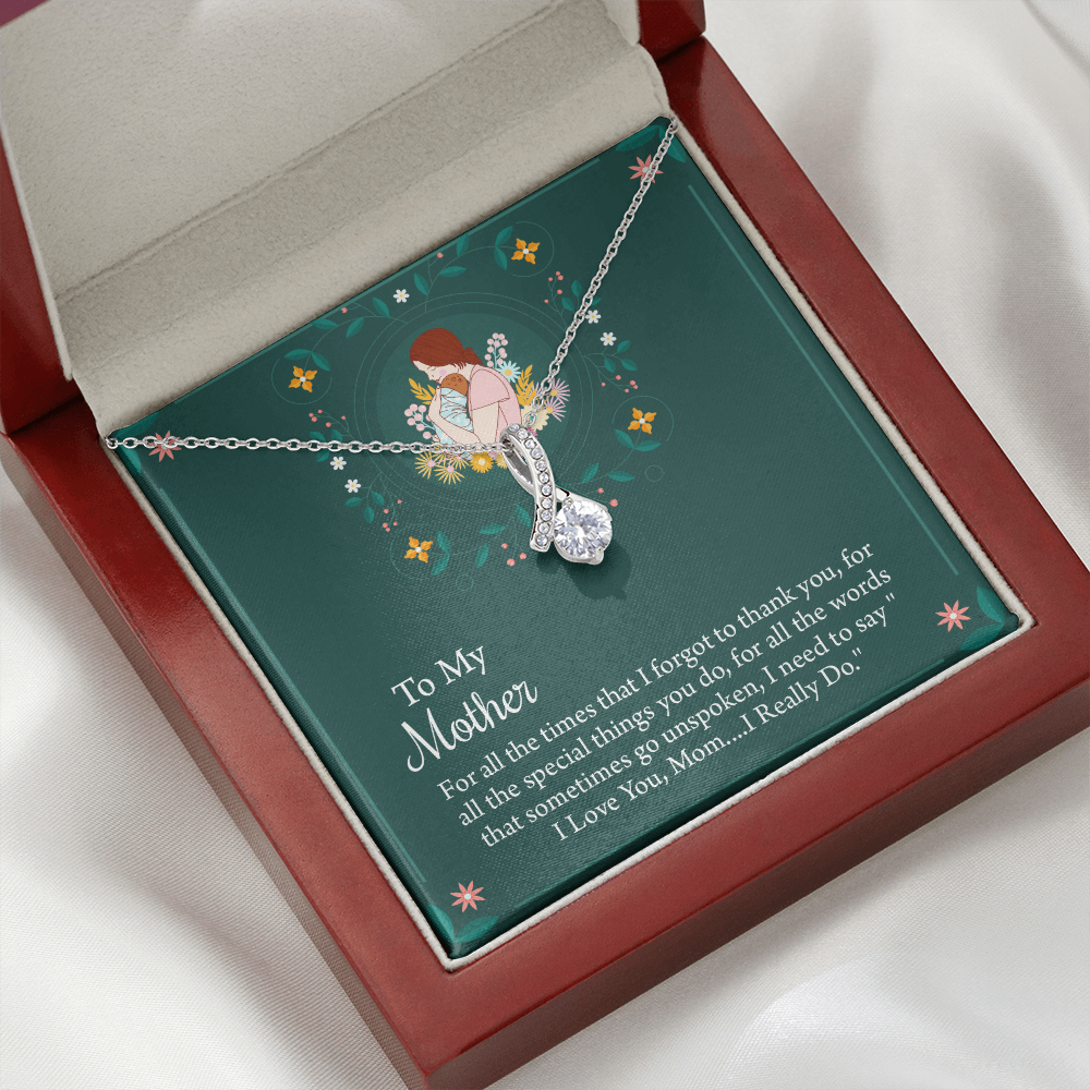 To My Mother Necklace, Thoughtful Present from Son, Mom Necklace From daughter, Mothers Day Gift for Mom