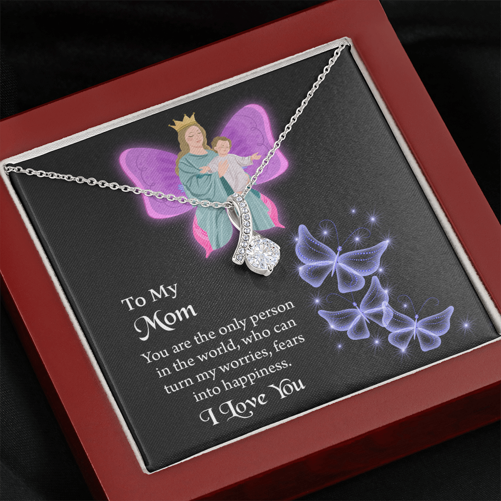 To My Mom  Alluring Beauty Necklace, Jewelry for Mom, Gift for Mom, Mothers Day Necklace