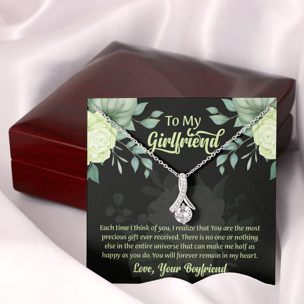 To My Girlfriend Alluring Beauty Necklace, Gift for Girlfriend, Anniversary Gift for Girlfriend, Girlfriend Birthday Gift