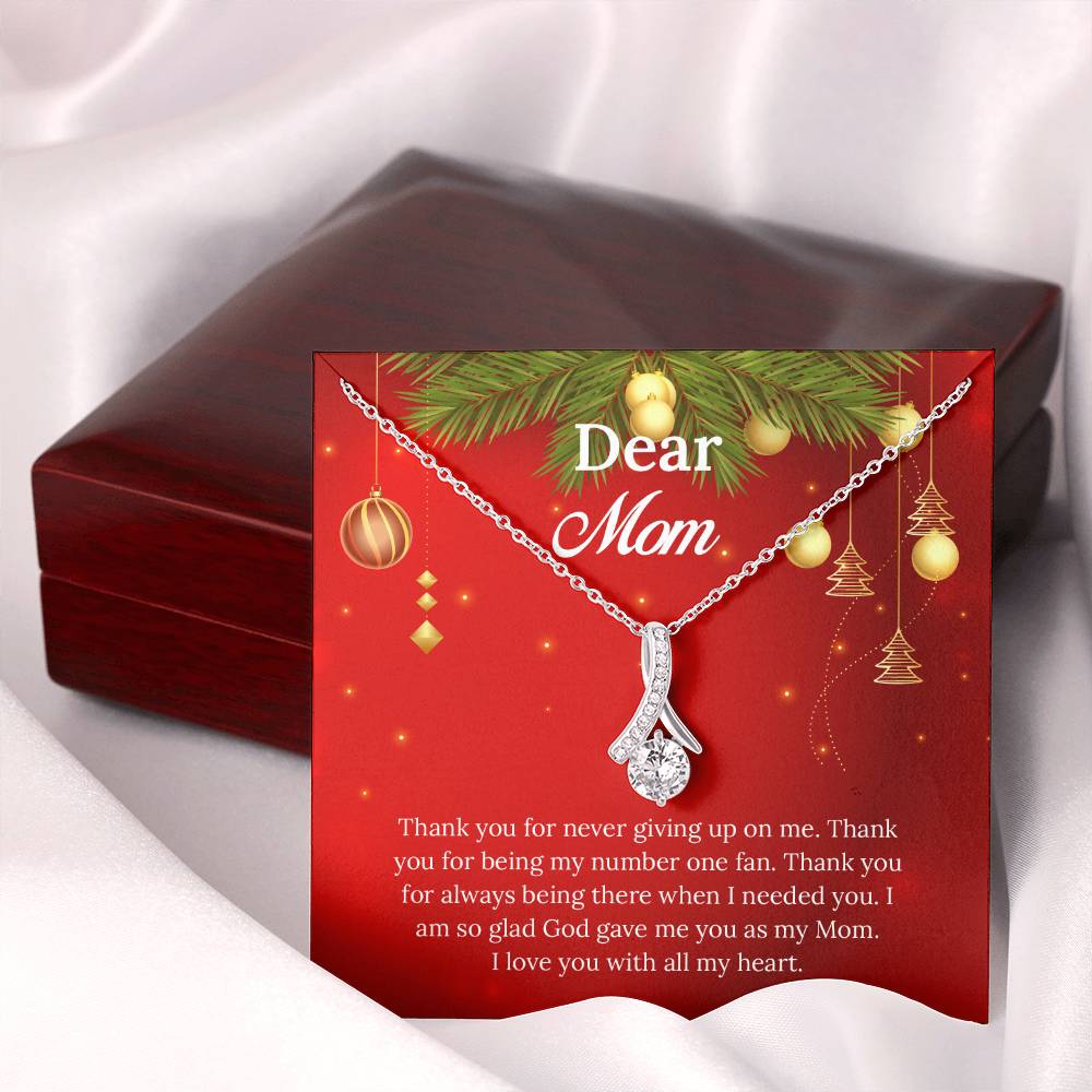 UNIDAZE Christmas Gift For Mom, To My Mom, Gift for Mom, Christmas Gift, Gift for her, Mom Gift, Jewelry Necklace Gift, Necklace with Message Card ShineOn Fulfillment C30084TG C30084TY PB23-WOOD PT-4363 TNM-1 USER-188348