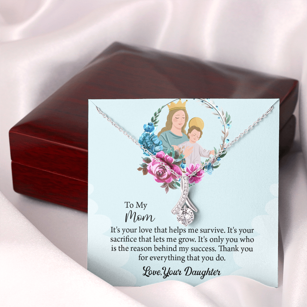 To My Mom Gift Alluring Beauty Necklace, Mothers Day Necklace, Birthday Gift From Daughter, Gift For Mom
