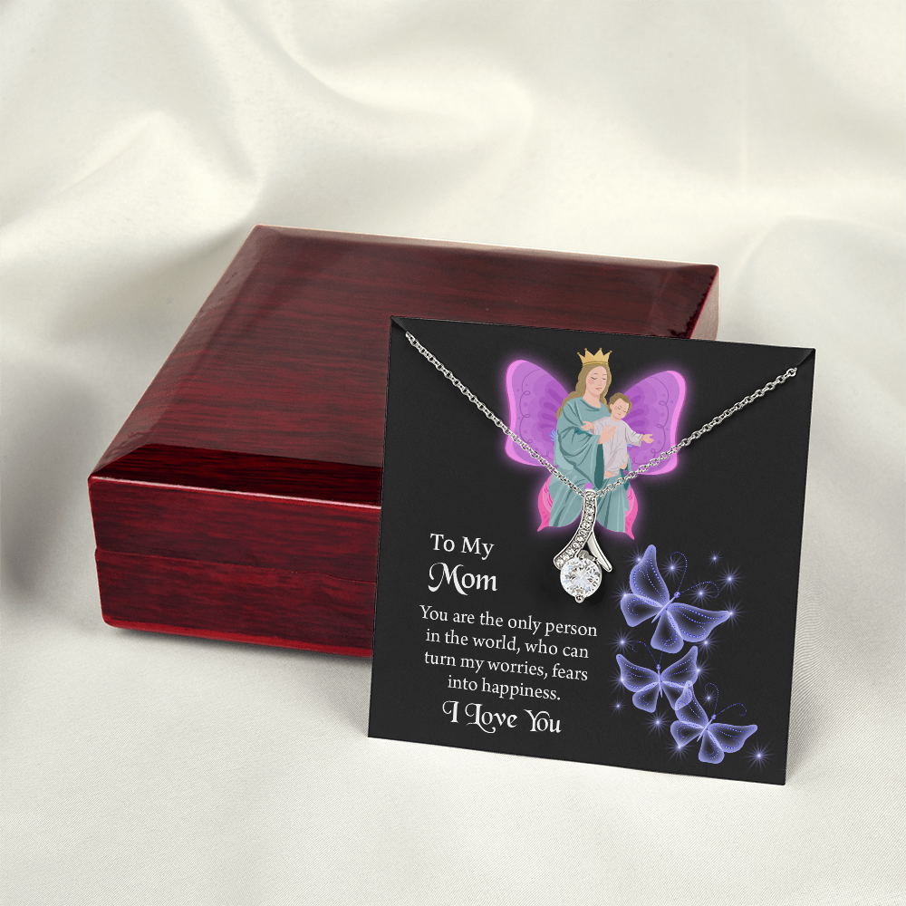 To My Mom  Alluring Beauty Necklace, Jewelry for Mom, Gift for Mom, Mothers Day Necklace
