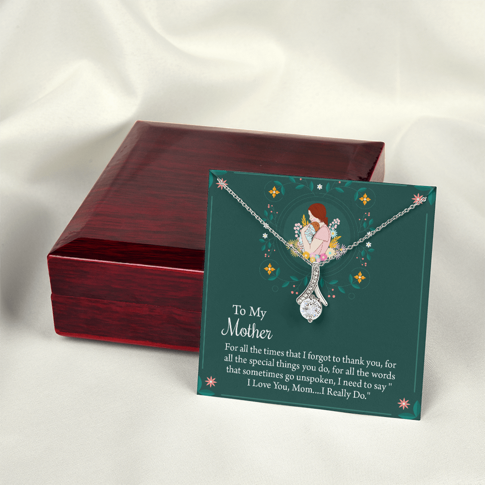 To My Mother Necklace, Thoughtful Present from Son, Mom Necklace From daughter, Mothers Day Gift for Mom