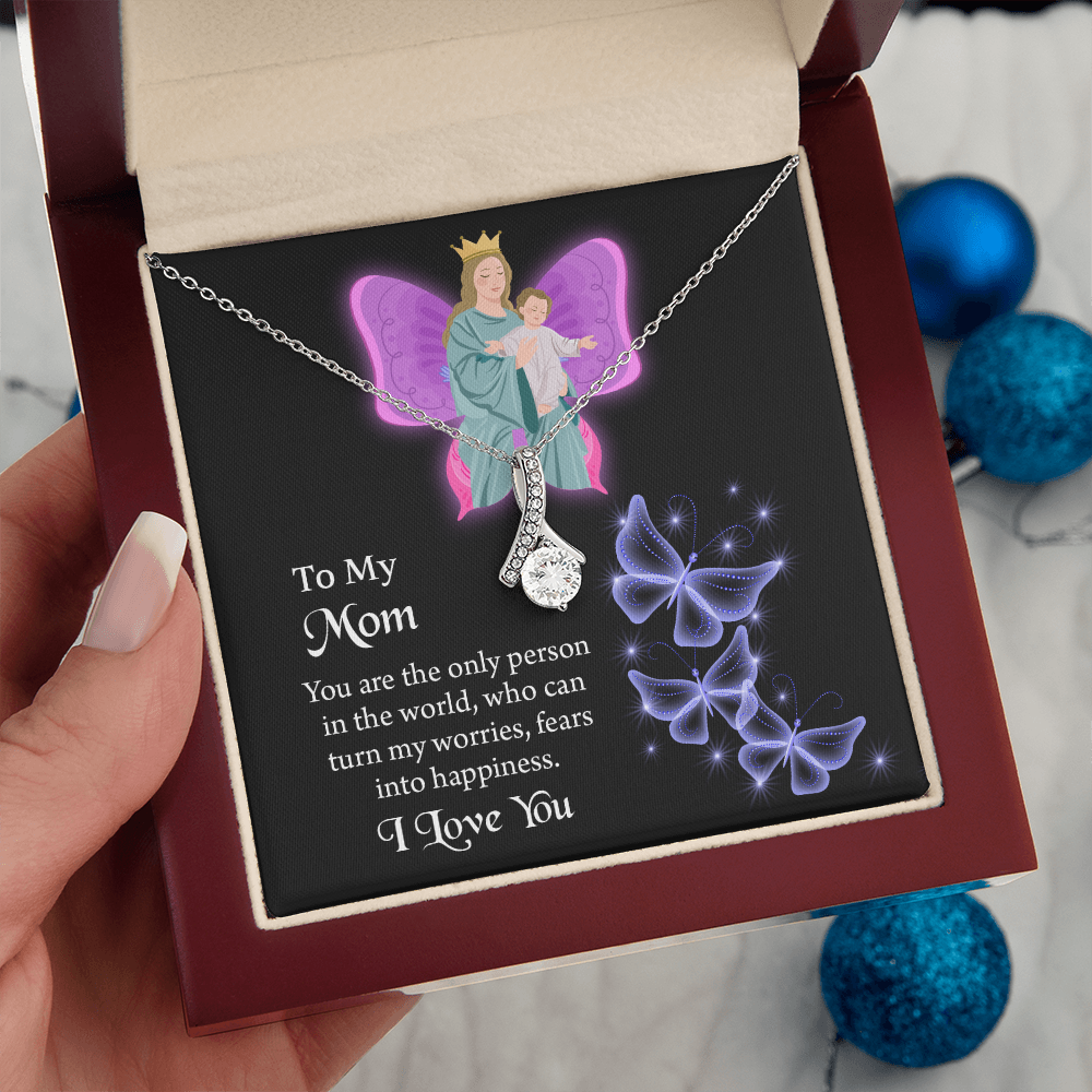 To My Mom  Alluring Beauty Necklace, Jewelry for Mom, Gift for Mom, Mothers Day Necklace