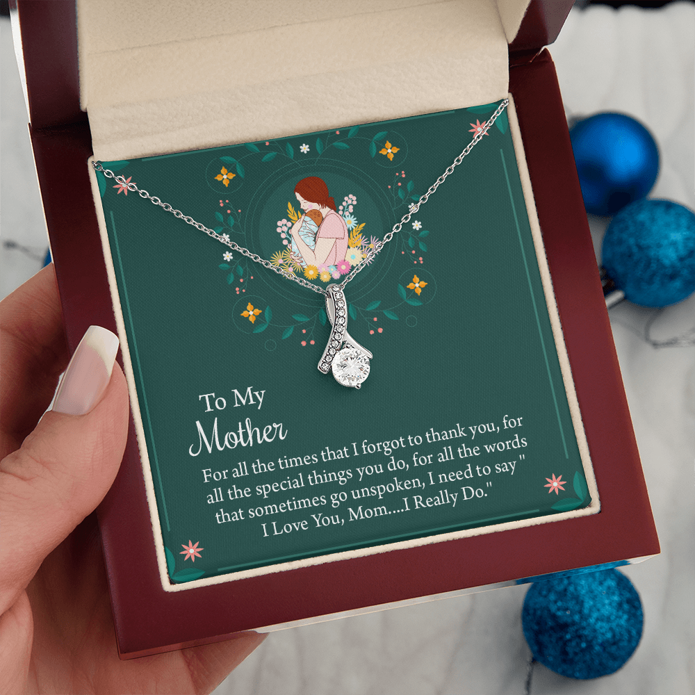 To My Mother Necklace, Thoughtful Present from Son, Mom Necklace From daughter, Mothers Day Gift for Mom
