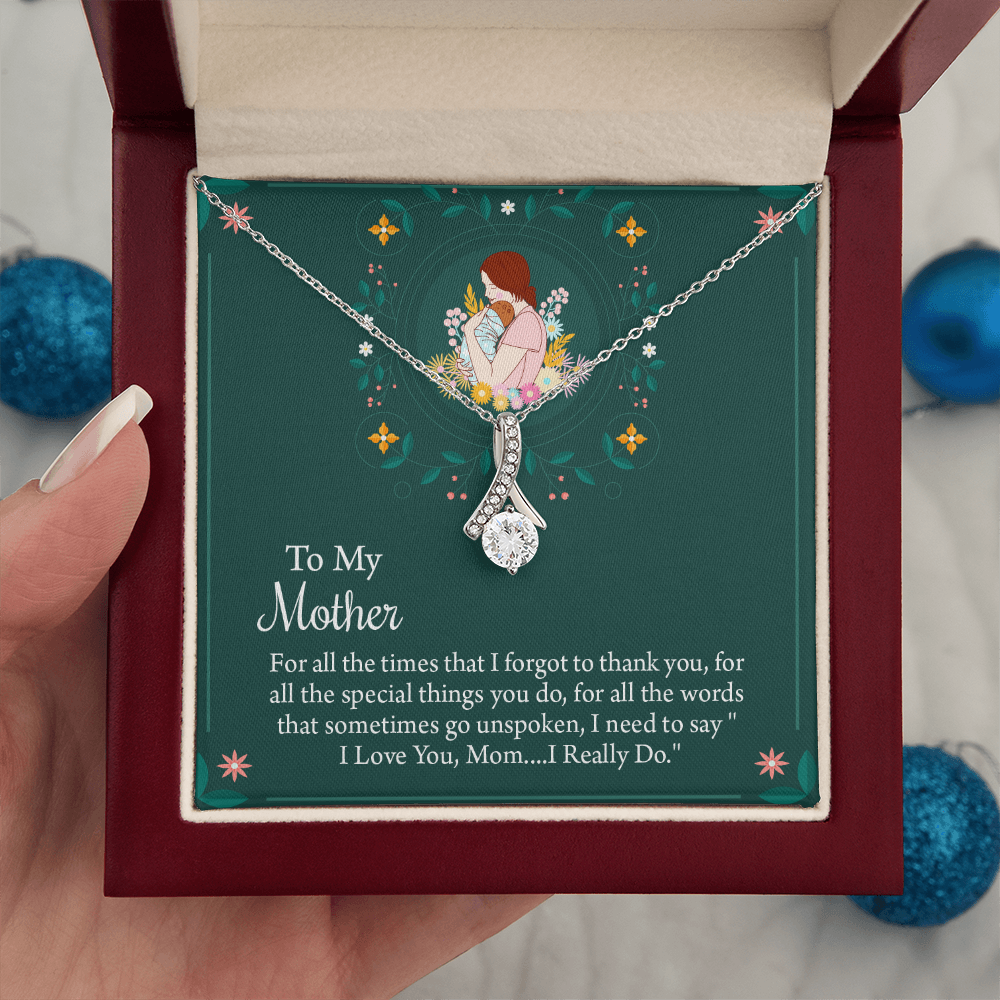 To My Mother Necklace, Thoughtful Present from Son, Mom Necklace From daughter, Mothers Day Gift for Mom