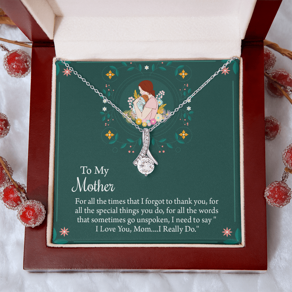 To My Mother Necklace, Thoughtful Present from Son, Mom Necklace From daughter, Mothers Day Gift for Mom