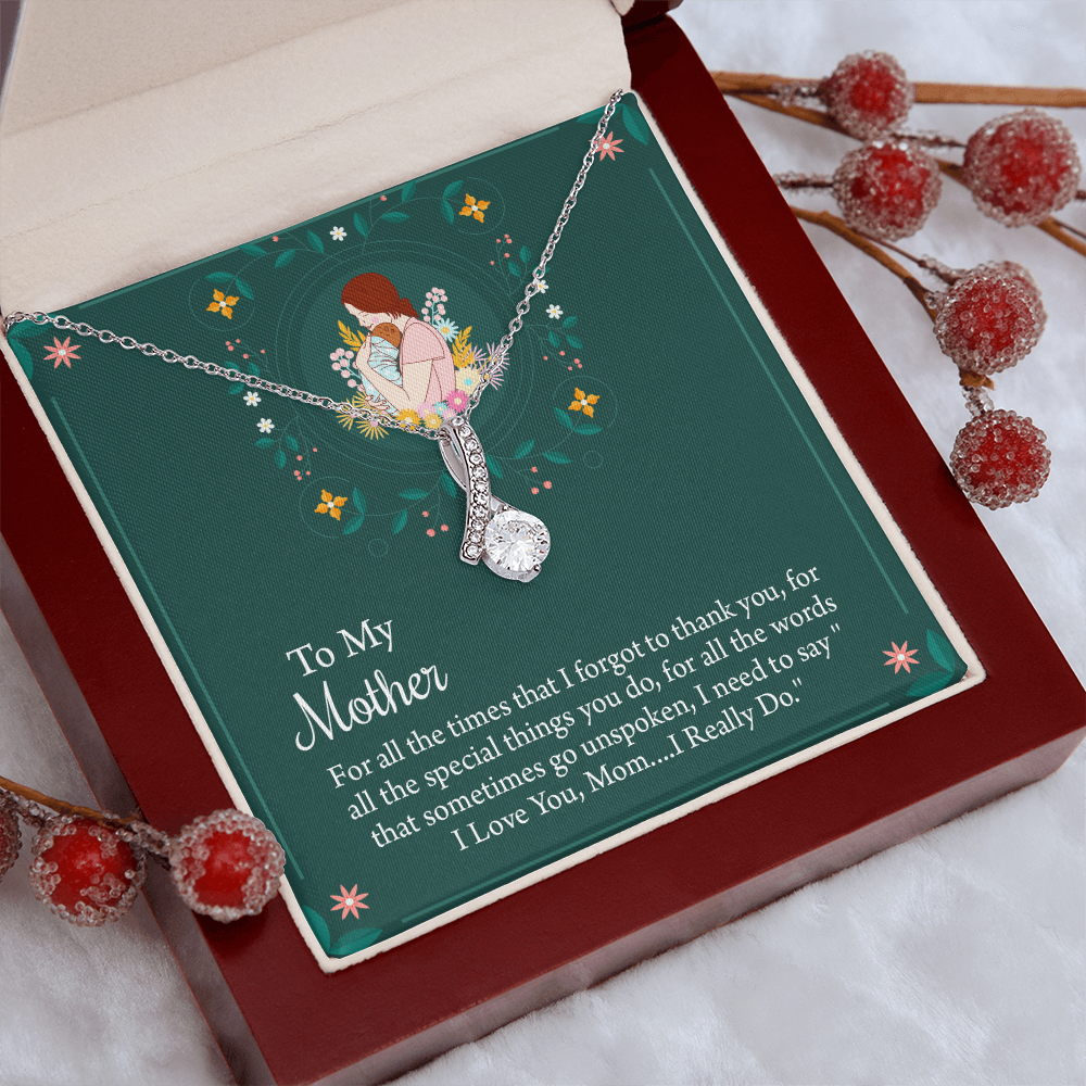 To My Mother Necklace, Thoughtful Present from Son, Mom Necklace From daughter, Mothers Day Gift for Mom