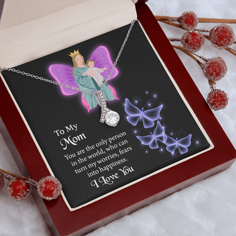To My Mom  Alluring Beauty Necklace, Jewelry for Mom, Gift for Mom, Mothers Day Necklace