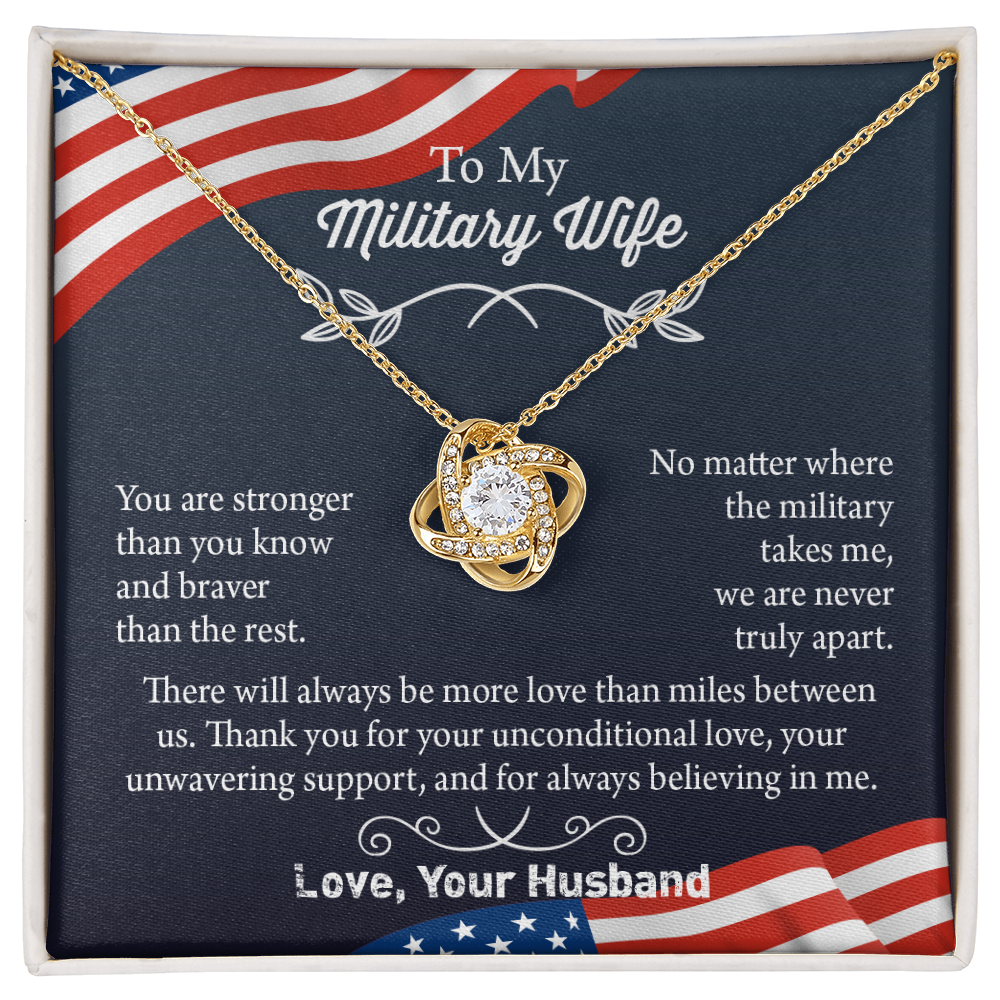 Military Wife Necklace, Military Wife Gift, Deployment Necklace, Deployment Gift For Wife, Army Wife Jewelry