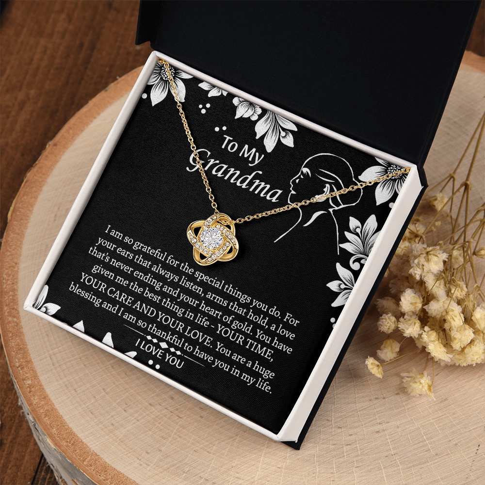 To My Grandmother Love Knot Necklace, Grandma Gift, Gift For Grandma from grandchildren, Grandma Necklace, Grandma, New Grandma