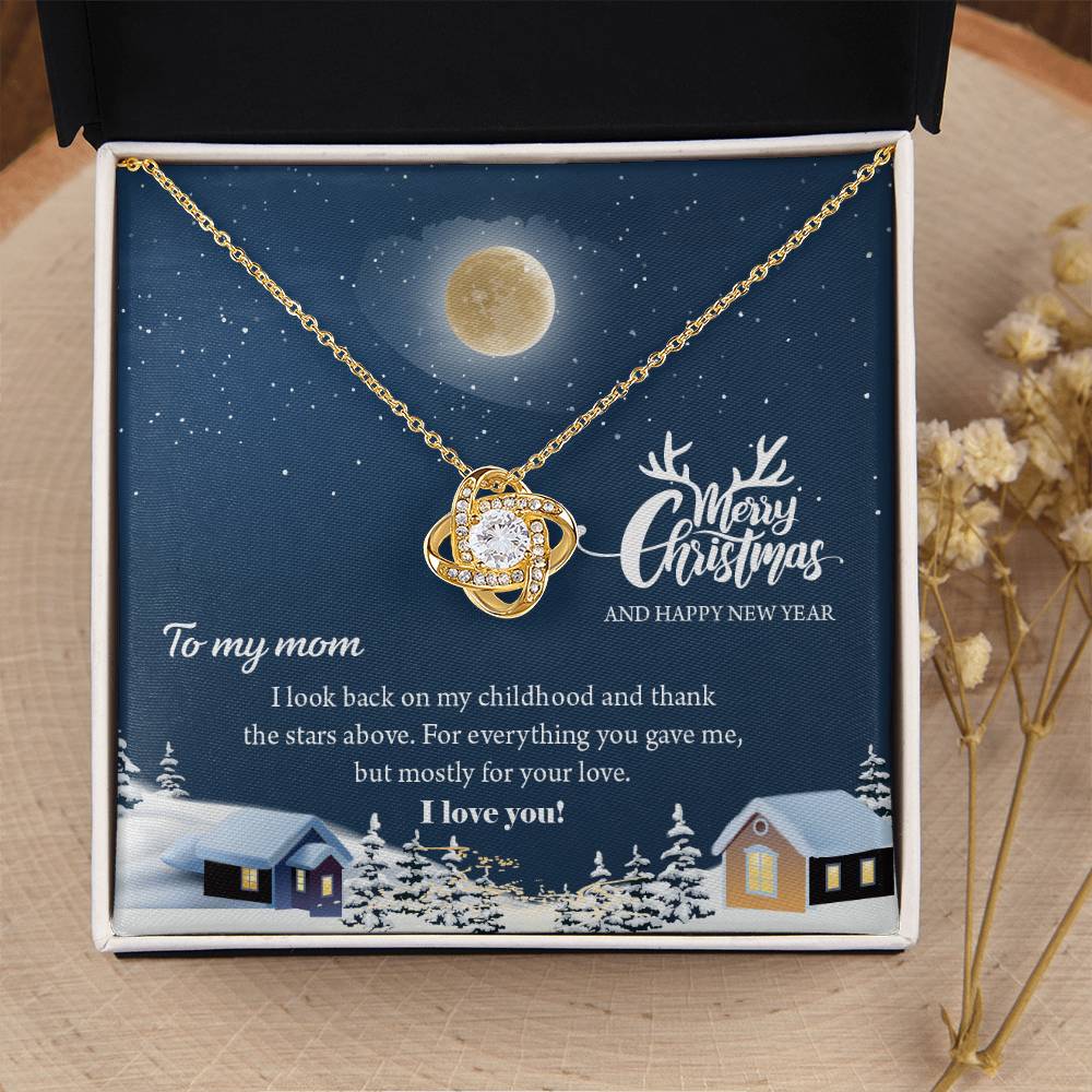 UNIDAZE Mom Necklace, Mother Necklace, Mom Gift, Daughter Son Gift, Jewelry for Mom, Mom Christmas Gift ShineOn Fulfillment C30011TG C30011TR PB23-WOOD PT-4377 TNM-1 USER-188348