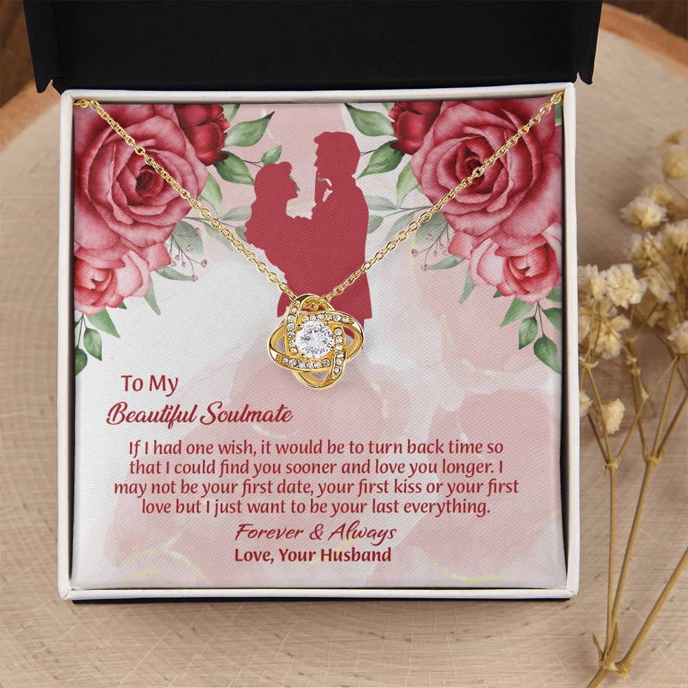 UNIDAZE To My Beautiful Soulmate Necklace, Birthday Gifts for Girlfriend, Necklace for Wife, Soulmate Gift ShineOn Fulfillment C30011TG C30011TR PB23-WOOD PT-4377 TNM-1 USER-188348