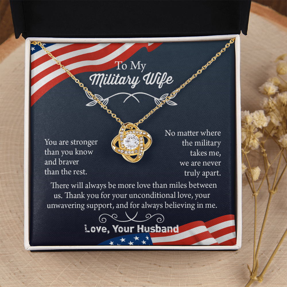 Military Wife Necklace, Military Wife Gift, Deployment Necklace, Deployment Gift For Wife, Army Wife Jewelry