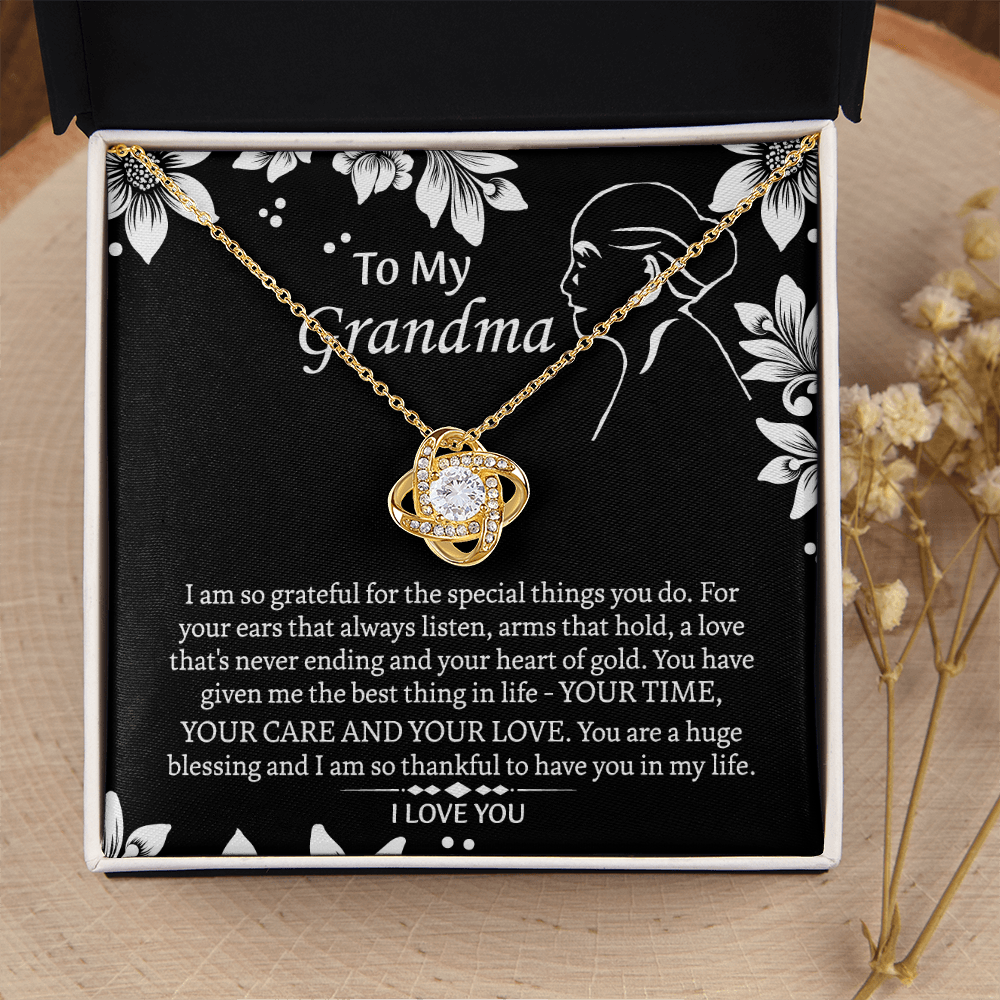 To My Grandmother Love Knot Necklace, Grandma Gift, Gift For Grandma from grandchildren, Grandma Necklace, Grandma, New Grandma
