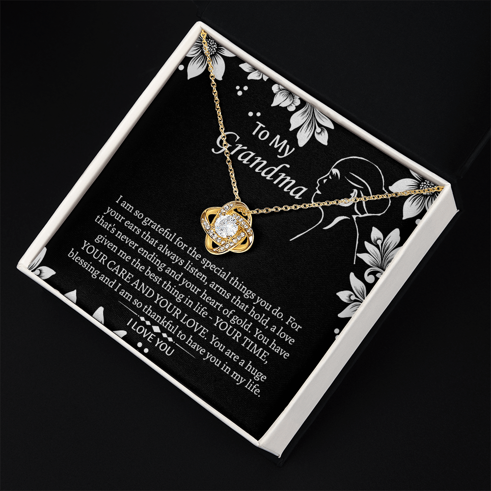To My Grandmother Love Knot Necklace, Grandma Gift, Gift For Grandma from grandchildren, Grandma Necklace, Grandma, New Grandma