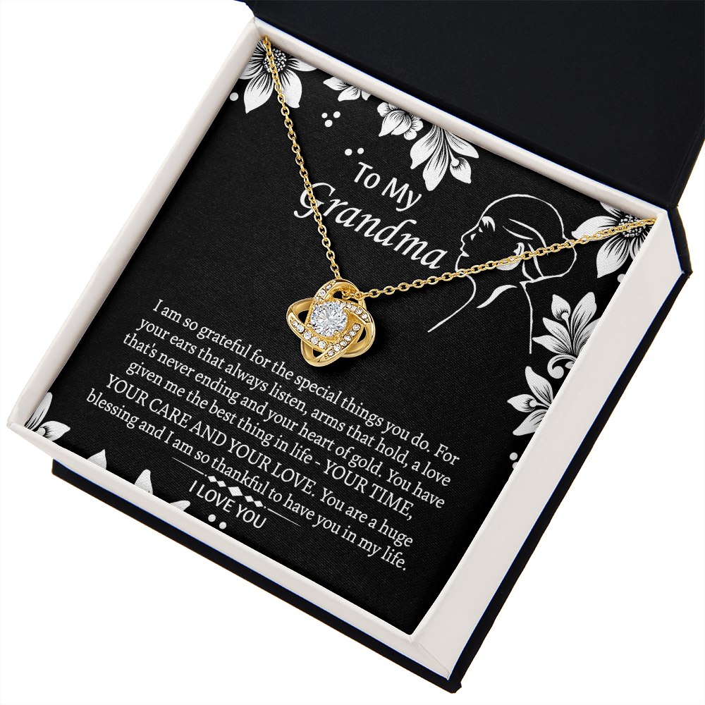 To My Grandmother Love Knot Necklace, Grandma Gift, Gift For Grandma from grandchildren, Grandma Necklace, Grandma, New Grandma