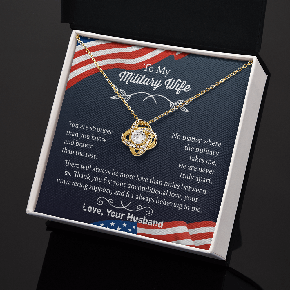 Military Wife Necklace, Military Wife Gift, Deployment Necklace, Deployment Gift For Wife, Army Wife Jewelry