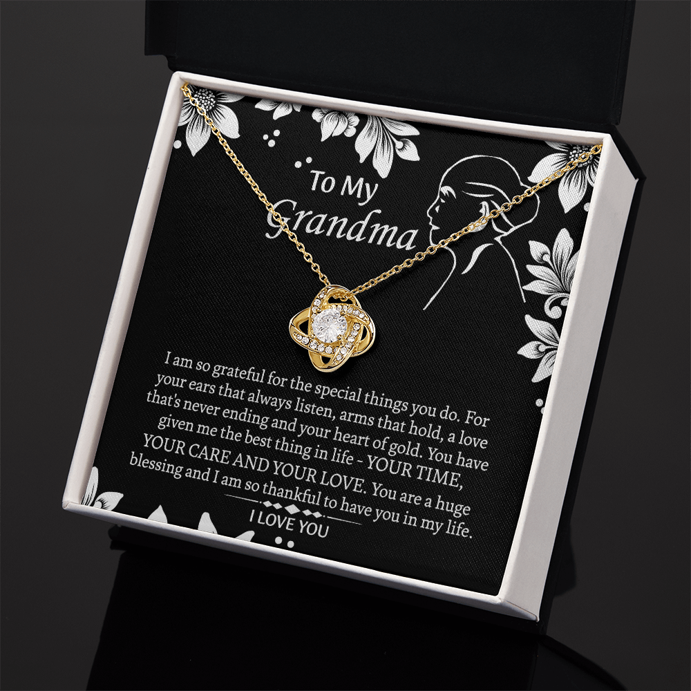 To My Grandmother Love Knot Necklace, Grandma Gift, Gift For Grandma from grandchildren, Grandma Necklace, Grandma, New Grandma