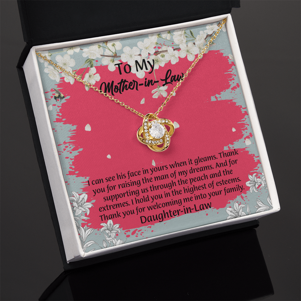 To My Mother In Law Necklace from Daughter, Mothers Day Gift For Mom, Gifts For  Mom-In-Law