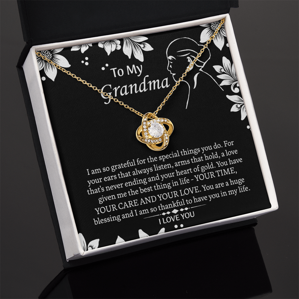 To My Grandmother Love Knot Necklace, Grandma Gift, Gift For Grandma from grandchildren, Grandma Necklace, Grandma, New Grandma