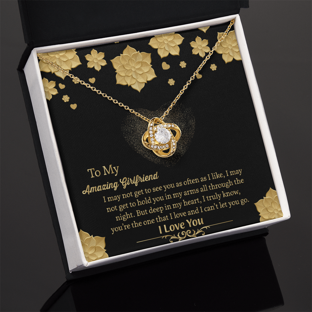 To My Amazing Girlfriend Necklace, Gift for Girlfriend, Anniversary Gift for Girlfriend, Girlfriend Birthday Gift