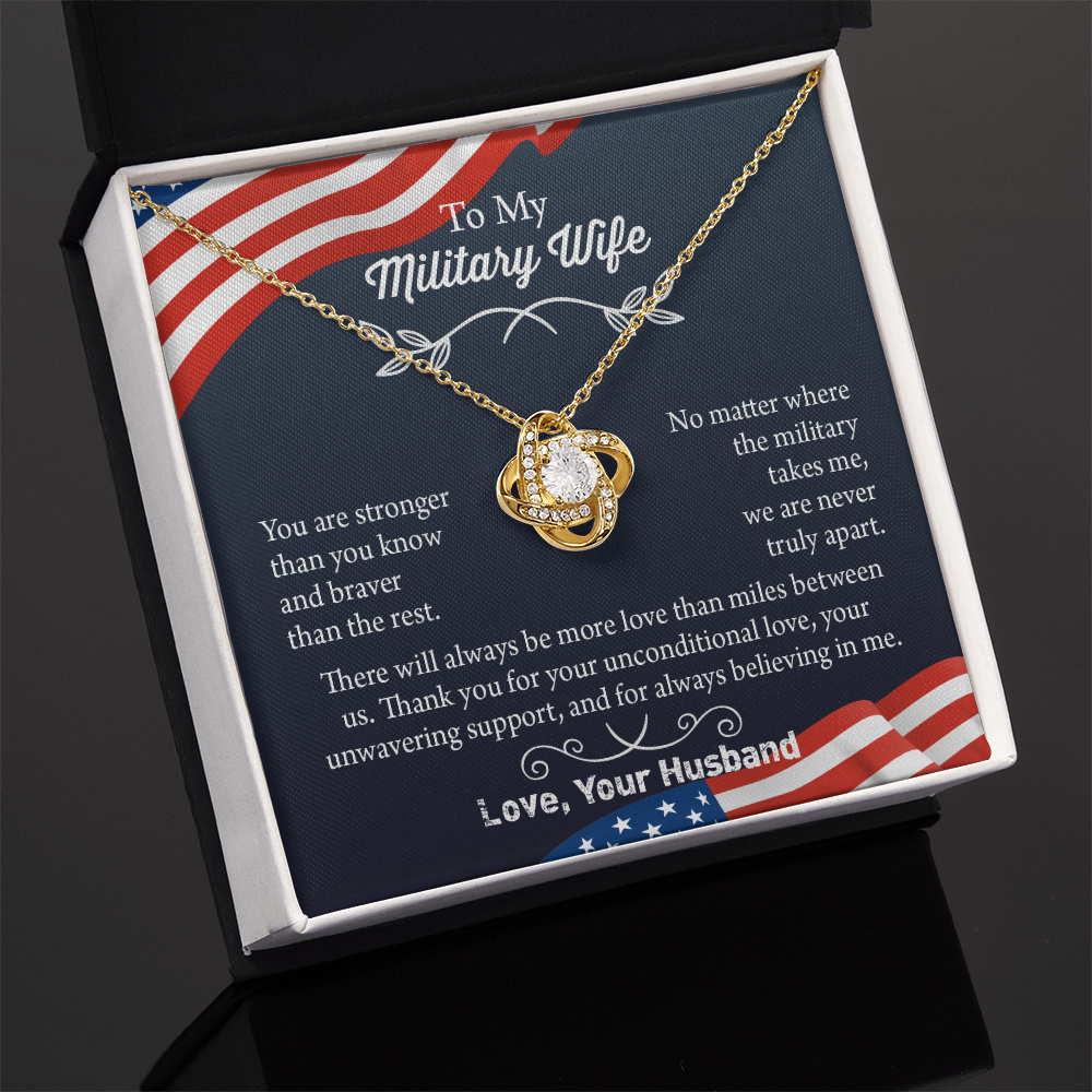 Military Wife Necklace, Military Wife Gift, Deployment Necklace, Deployment Gift For Wife, Army Wife Jewelry