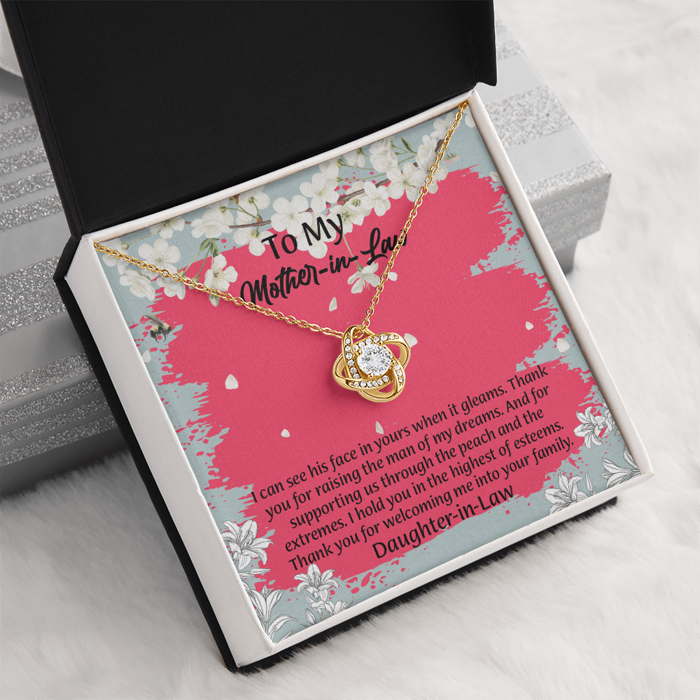 To My Mother In Law Necklace from Daughter, Mothers Day Gift For Mom, Gifts For  Mom-In-Law