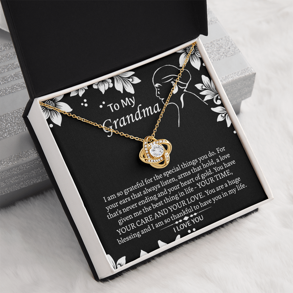 To My Grandmother Love Knot Necklace, Grandma Gift, Gift For Grandma from grandchildren, Grandma Necklace, Grandma, New Grandma