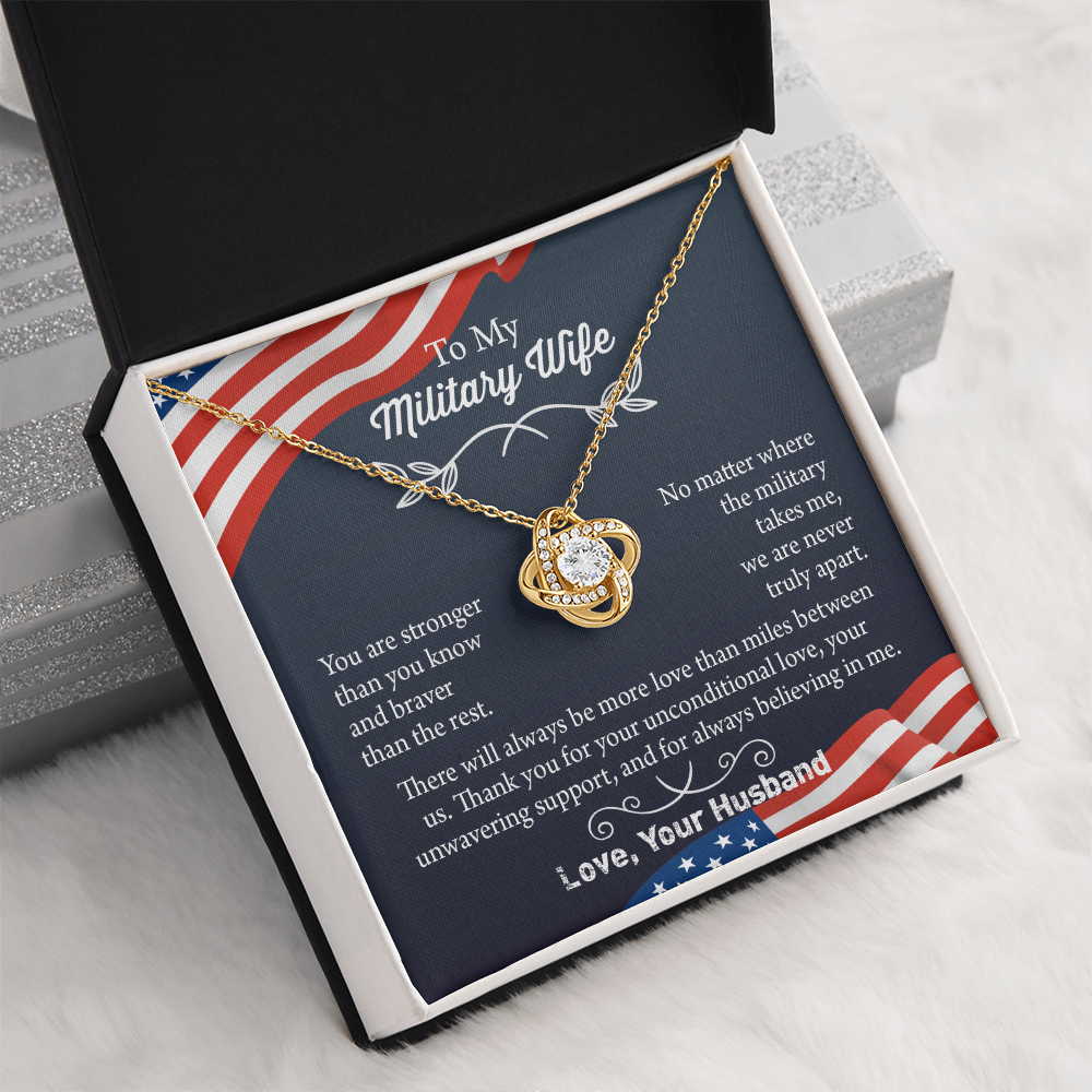 Military Wife Necklace, Military Wife Gift, Deployment Necklace, Deployment Gift For Wife, Army Wife Jewelry