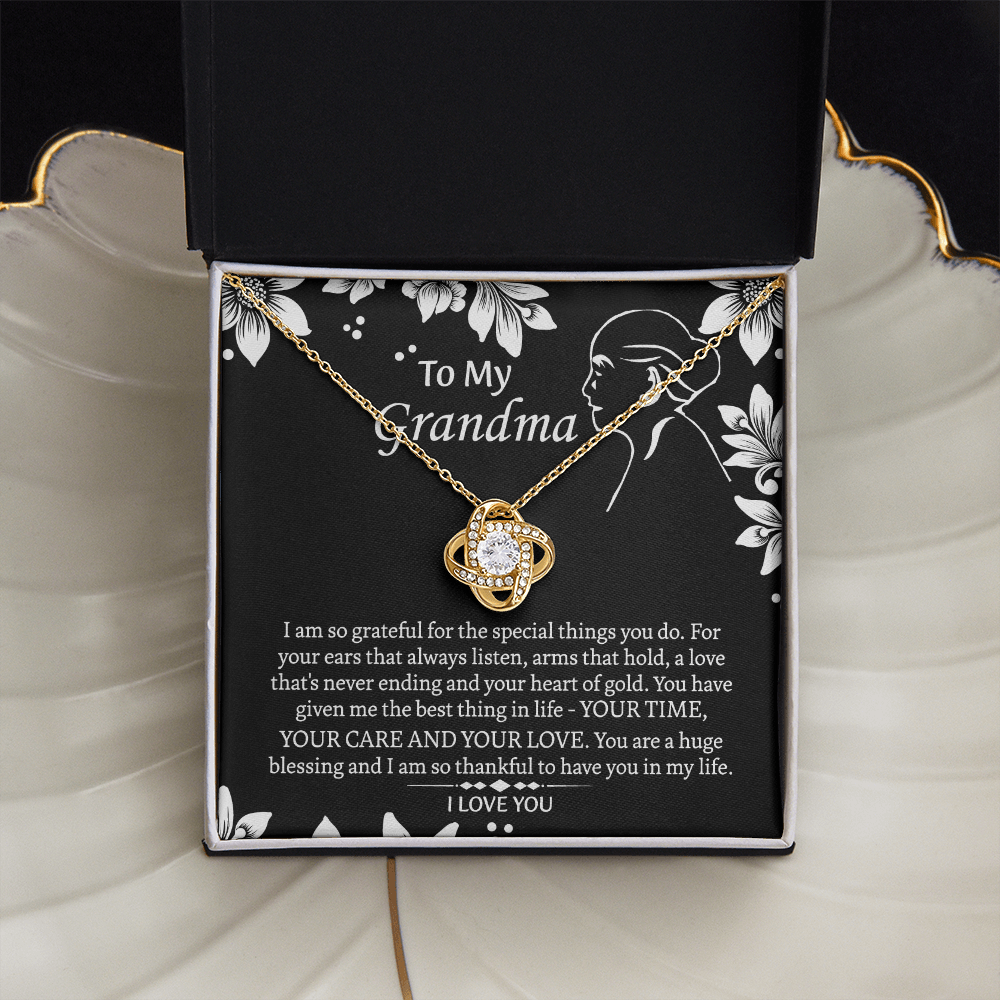 To My Grandmother Love Knot Necklace, Grandma Gift, Gift For Grandma from grandchildren, Grandma Necklace, Grandma, New Grandma
