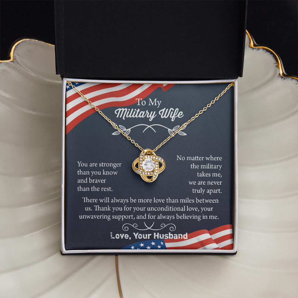 Military Wife Necklace, Military Wife Gift, Deployment Necklace, Deployment Gift For Wife, Army Wife Jewelry