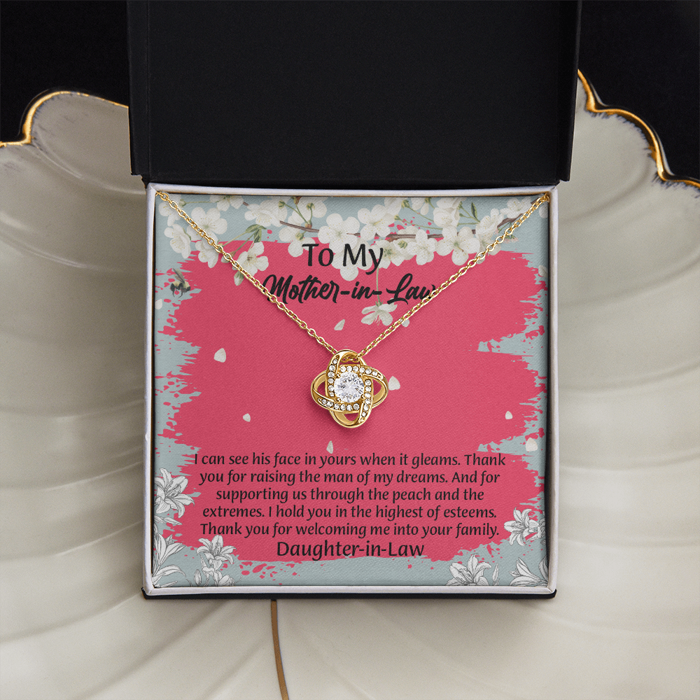 To My Mother In Law Necklace from Daughter, Mothers Day Gift For Mom, Gifts For  Mom-In-Law