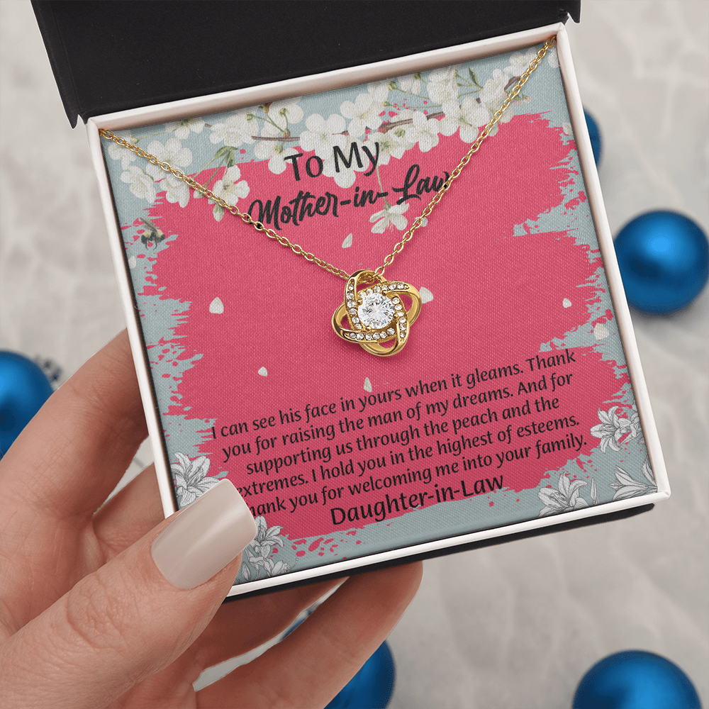 To My Mother In Law Necklace from Daughter, Mothers Day Gift For Mom, Gifts For  Mom-In-Law