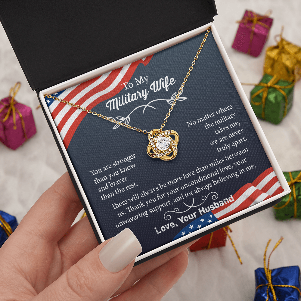 Military Wife Necklace, Military Wife Gift, Deployment Necklace, Deployment Gift For Wife, Army Wife Jewelry