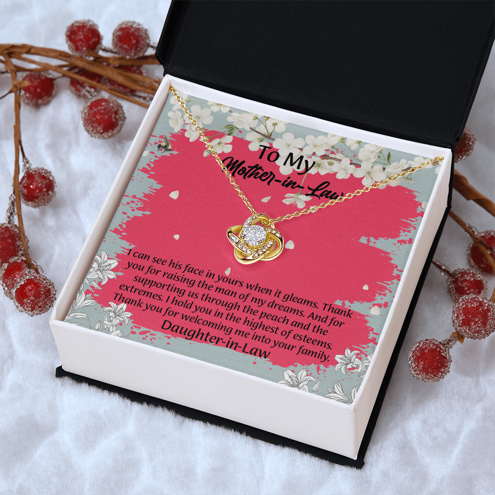 To My Mother In Law Necklace from Daughter, Mothers Day Gift For Mom, Gifts For  Mom-In-Law