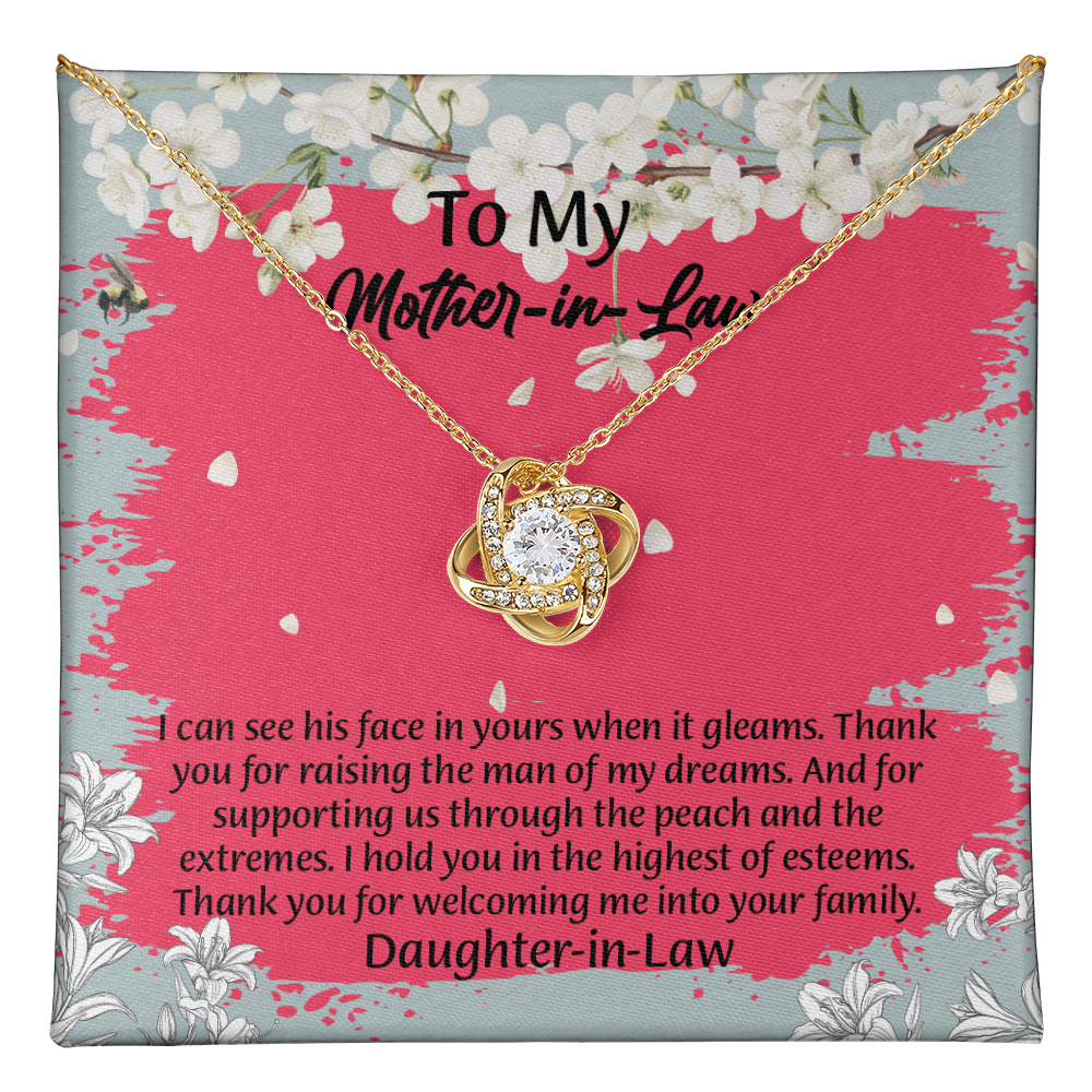 To My Mother In Law Necklace from Daughter, Mothers Day Gift For Mom, Gifts For  Mom-In-Law