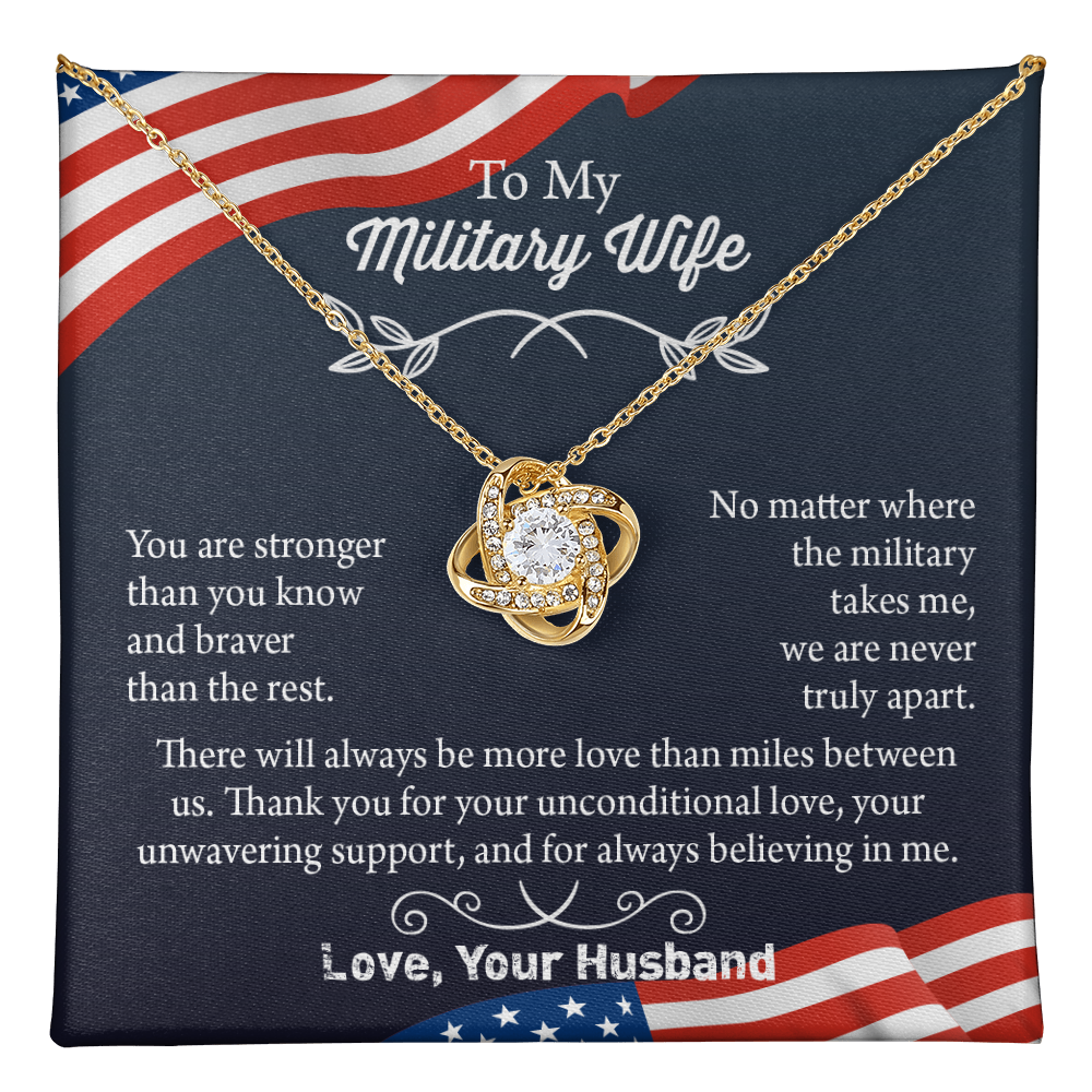 Military Wife Necklace, Military Wife Gift, Deployment Necklace, Deployment Gift For Wife, Army Wife Jewelry