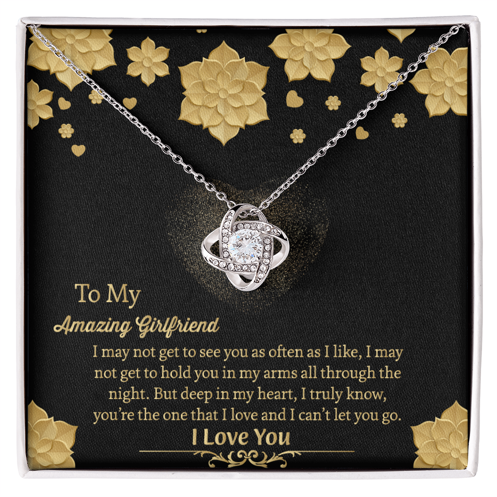 To My Amazing Girlfriend Necklace, Gift for Girlfriend, Anniversary Gift for Girlfriend, Girlfriend Birthday Gift