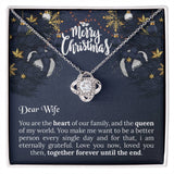 UNIDAZE Dear Wife Necklace - Christmas Gift - Gift From husband - Pendant Necklace Message Card ShineOn Fulfillment C30011TG C30011TR PB23-WOOD PT-4377 TNM-1 USER-188348