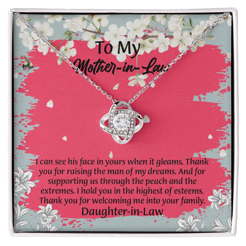 To My Mother In Law Necklace from Daughter, Mothers Day Gift For Mom, Gifts For  Mom-In-Law